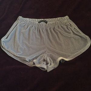 Brandy Melville Blue Velvet Shorts!